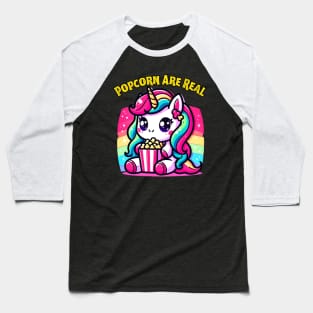 Popcorn Unicorn for Cinema lovers Baseball T-Shirt